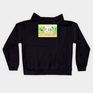 Happy Birthday Fishes Kids Hoodie